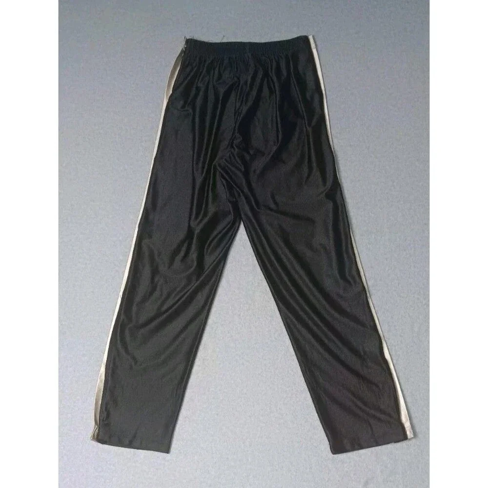 Vintage Converse All Star Button Up Snap Pants Mens Size Medium Black With White